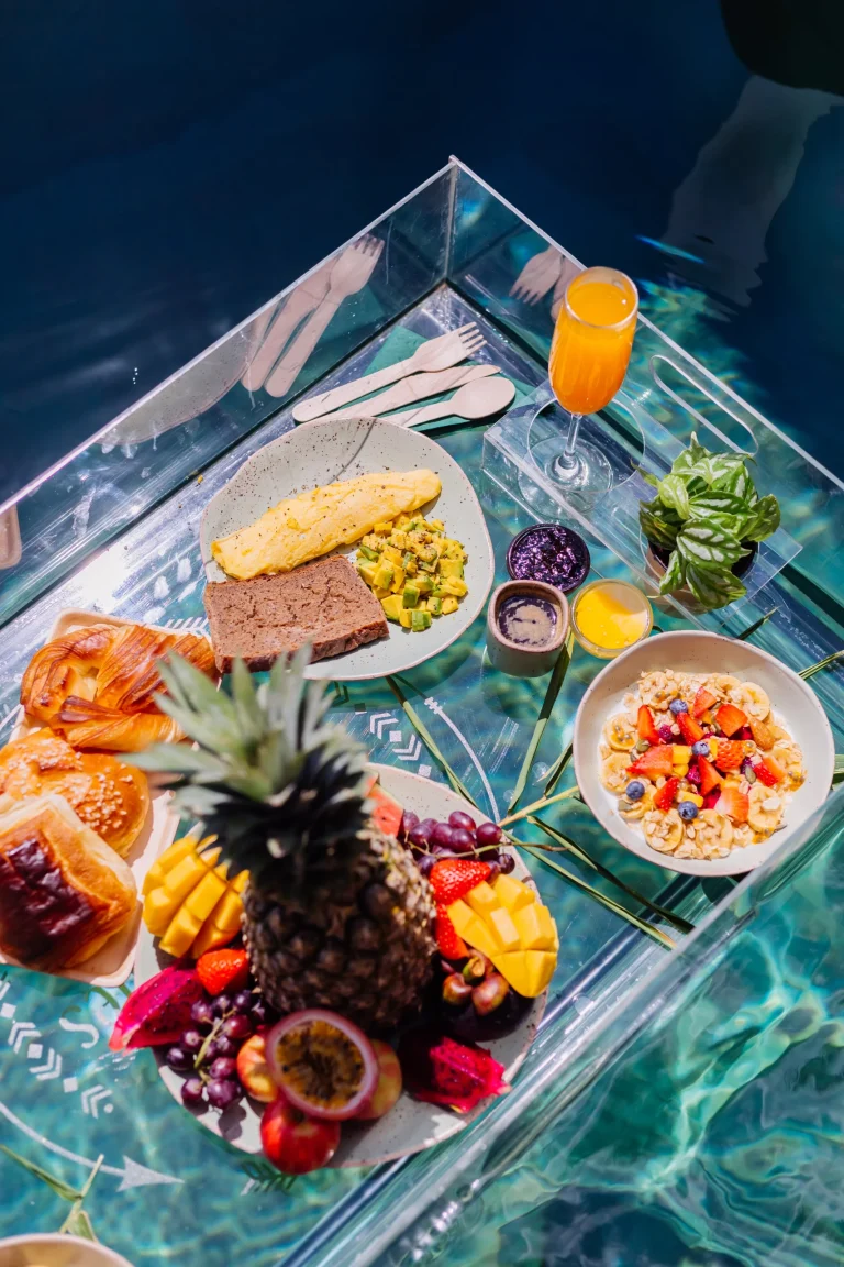 floating-breakfast-amazing-hotel-villa-blue-swimming-pool